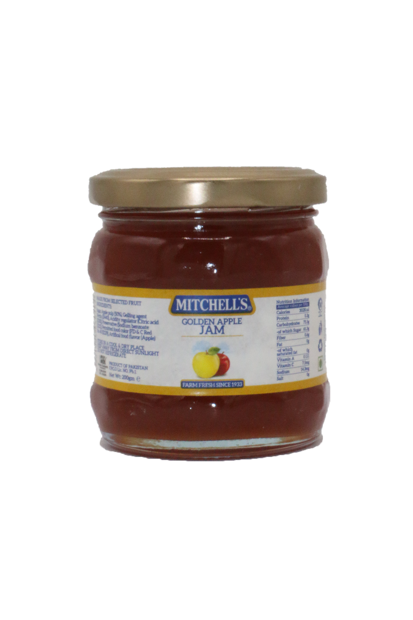 mitchells jam golden apple 200g