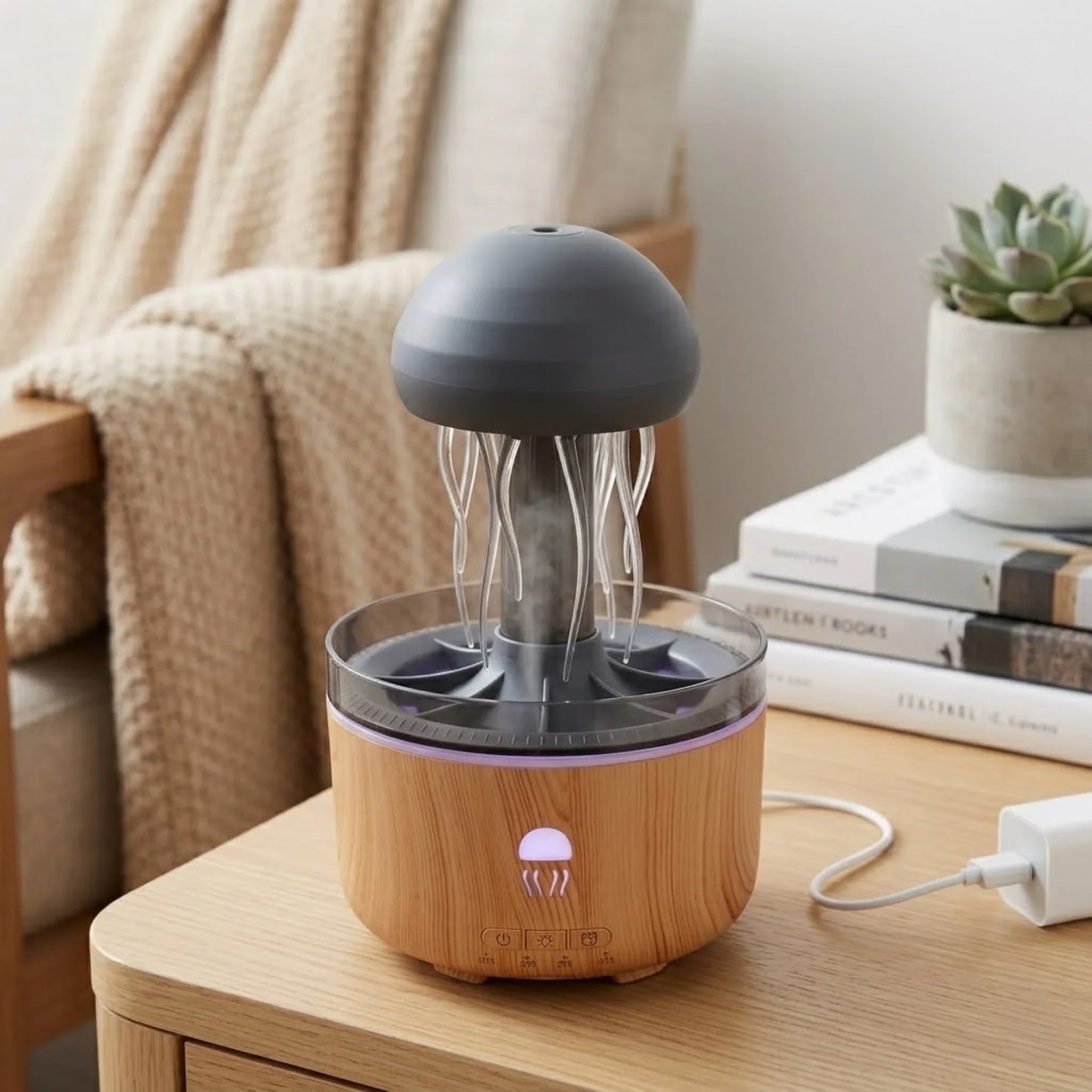 jellyfish aromatherapy diffuser machine black&l.brown 9.5"x5.5" china